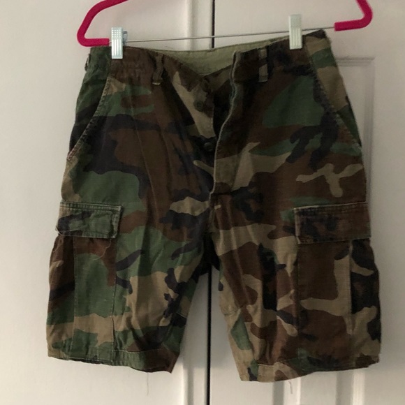 vintage camo shorts